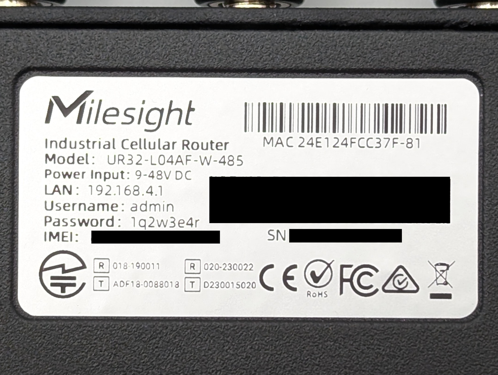 Milesight Celluar Router w/ 3 Third Reality Sensi V3 Zigbee Contact Sensors