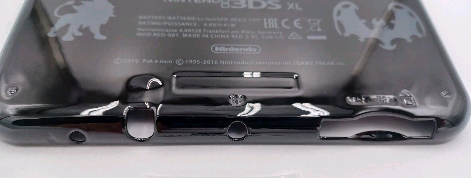 New Nintendo 3ds Xl LL Pokemon Replacement Shells Front+Rear+Rubber+Label UPC