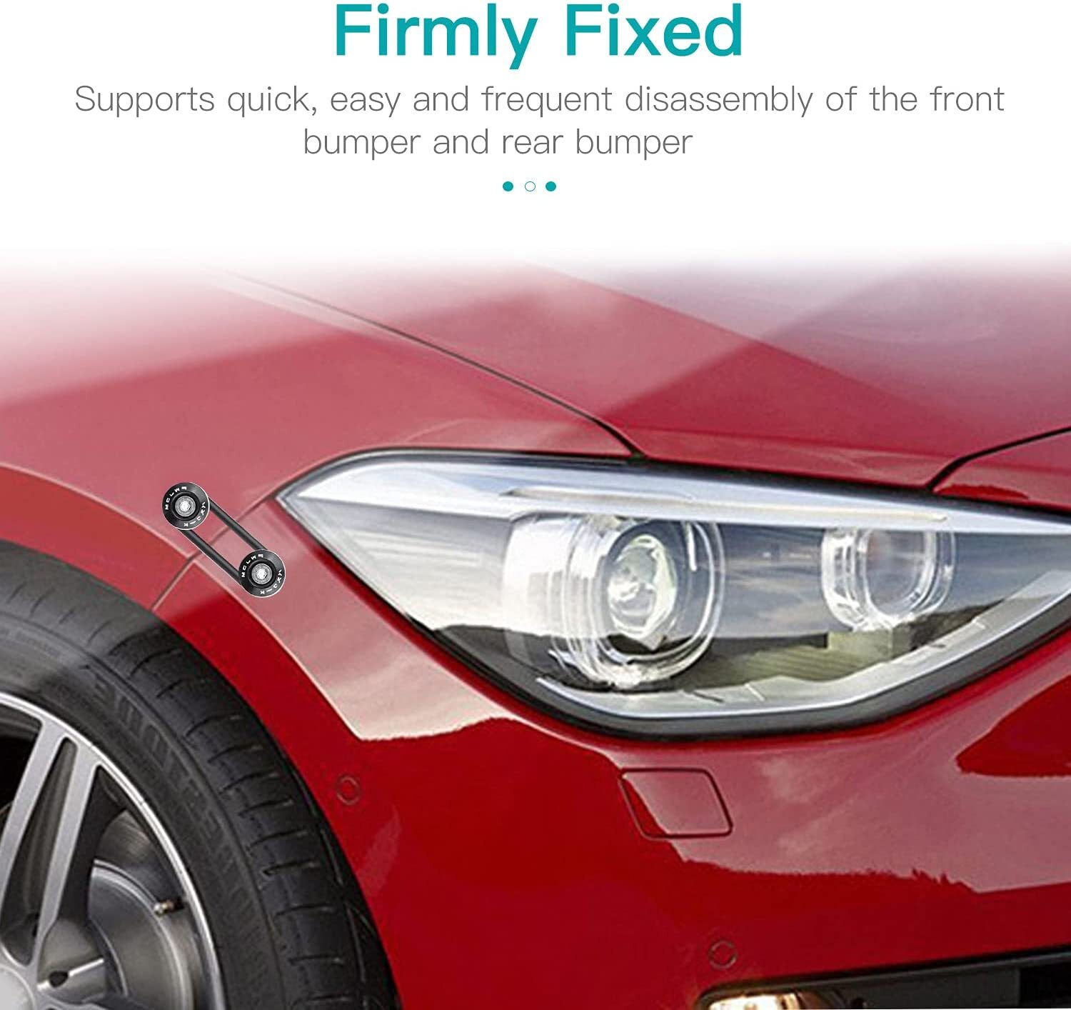 8PCS Black Bumper Quick Release Front Rear Bumper Fastener Trunk Fender clip Kit