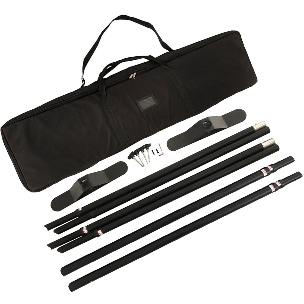 Heavy-Duty Tube Step and Repeat Backdrop Telescopic Banner Stand Adjustable 8x10