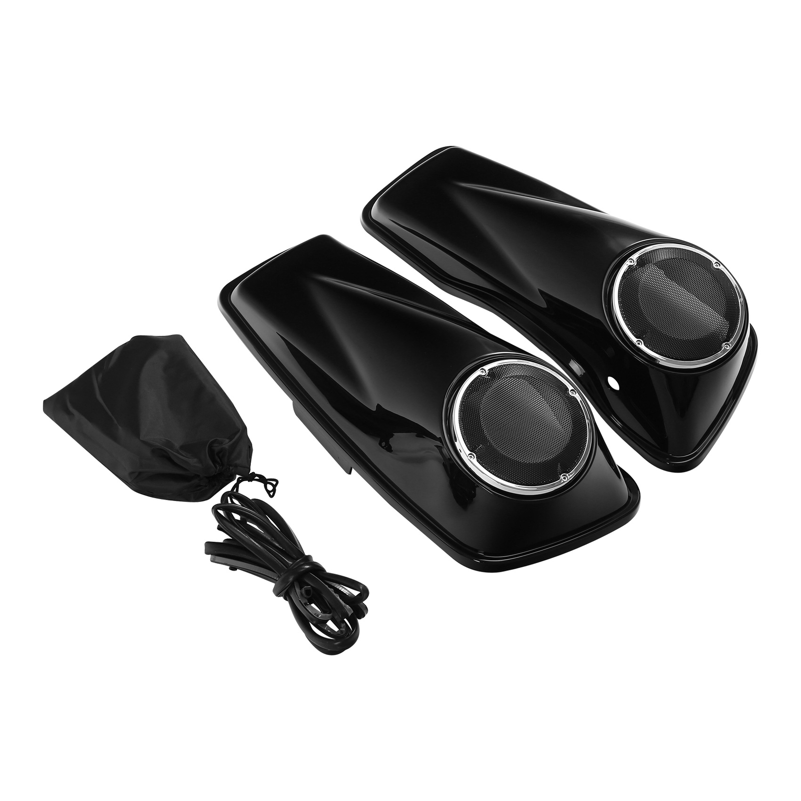 6.5" Saddlebag Speaker Lids Fit For Harley Touring Street Glide Road King 14-24