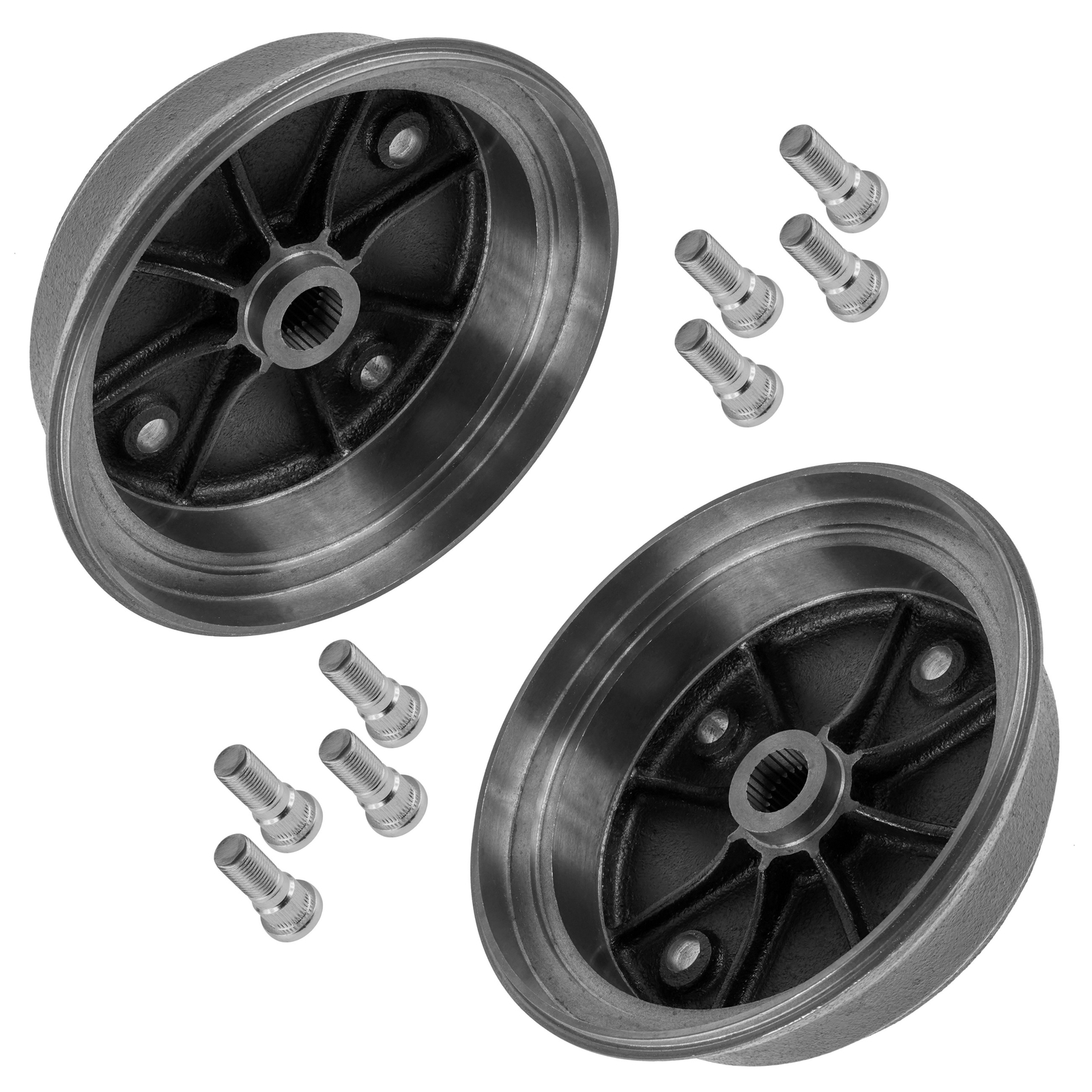 2x Rear Brake Hub L/R w/ Studs for NEW Kawasaki Mule 4010 4x4 KAF620M 2009-2021