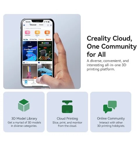 【Refurbished】Creality K1 SE 3D Printer 600mm/s Max High-Speed Printing Large