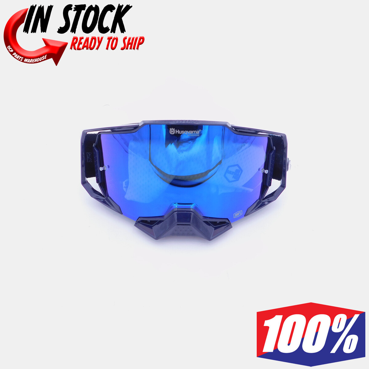 2023 HUSQVARNA 100% ARMEGA GOGGLES OFFROAD MOTOCROSS MX GENUINE OEM NEW