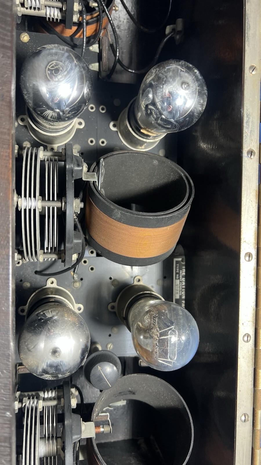 Vintage 1920s Day-Fan OEM-7 Tube Radio Receiver Untested Good Condition