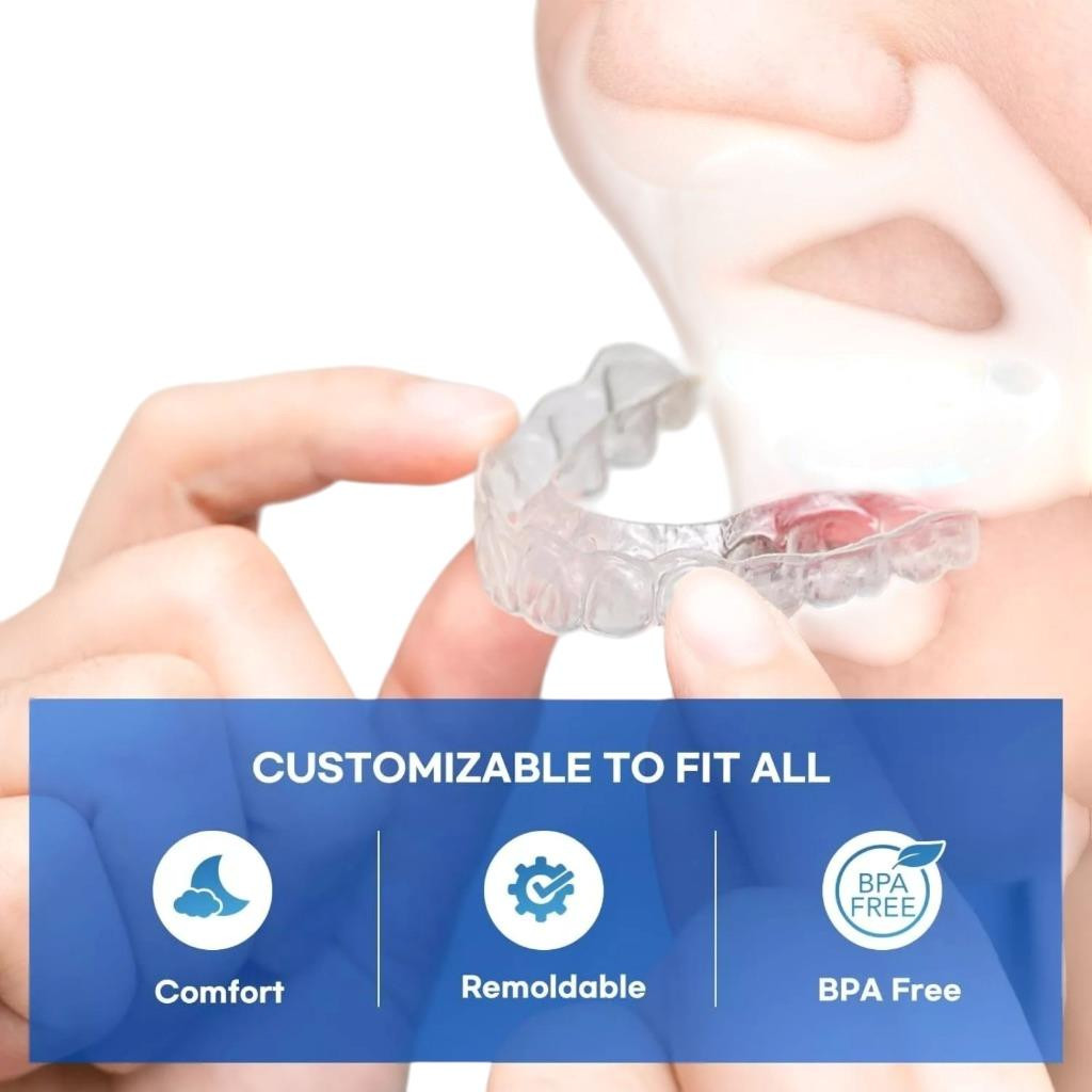 (12-Pack) Versatile Mouth Guards Teeth Grinding, Sports & Whitening Custom Fit
