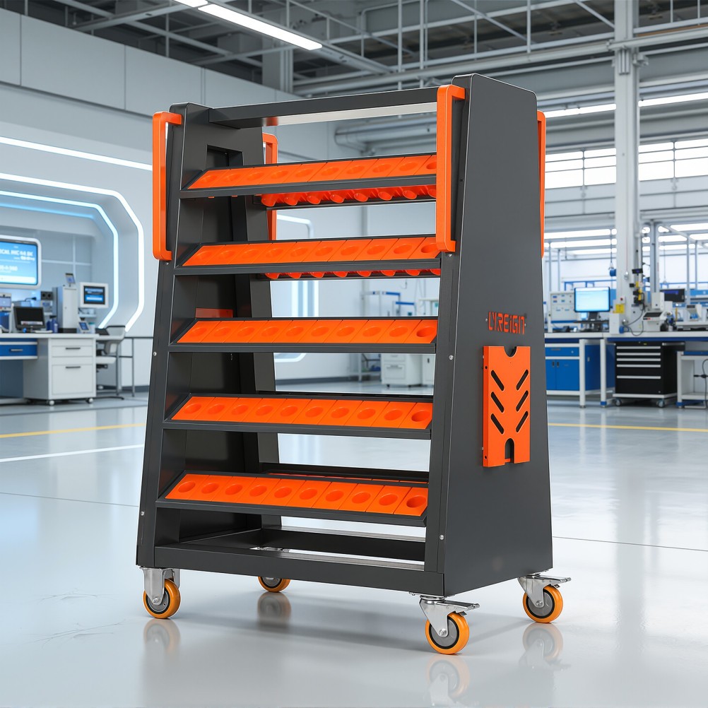 CNC Tool Storage Racks Movable can be Install CAT40-100CAP strong load-bearing