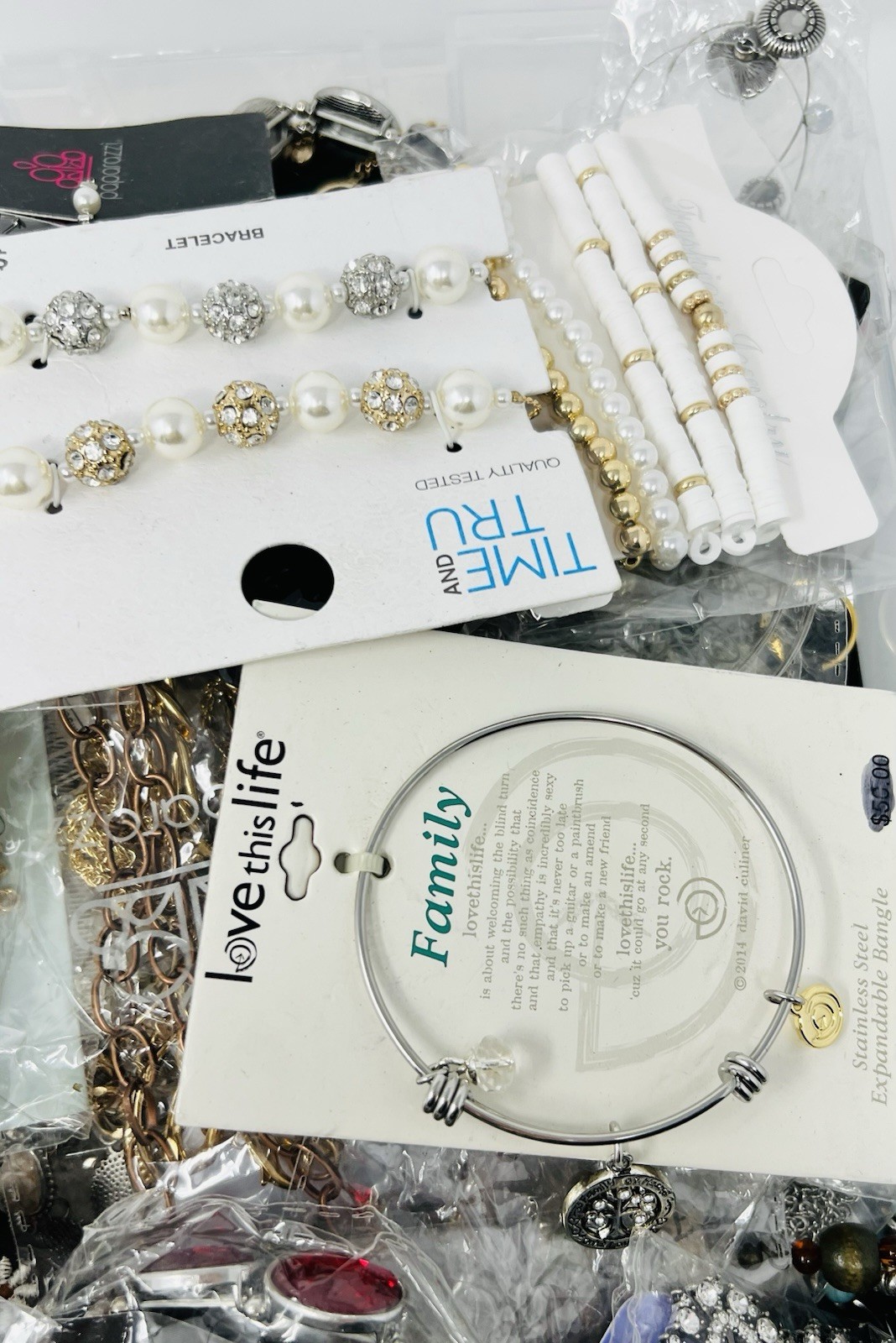 Mystery Jewelry Assorted New Necklace, Bracelet, Earring Lot of 5Lbs Wearable