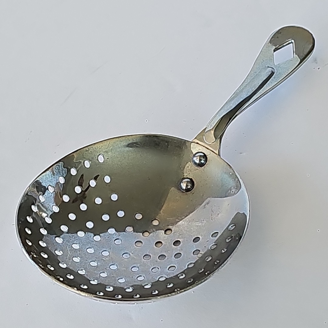Vintage Julep Cocktail Strainer Irvin Ware Chrome Barware Made in USA 1942