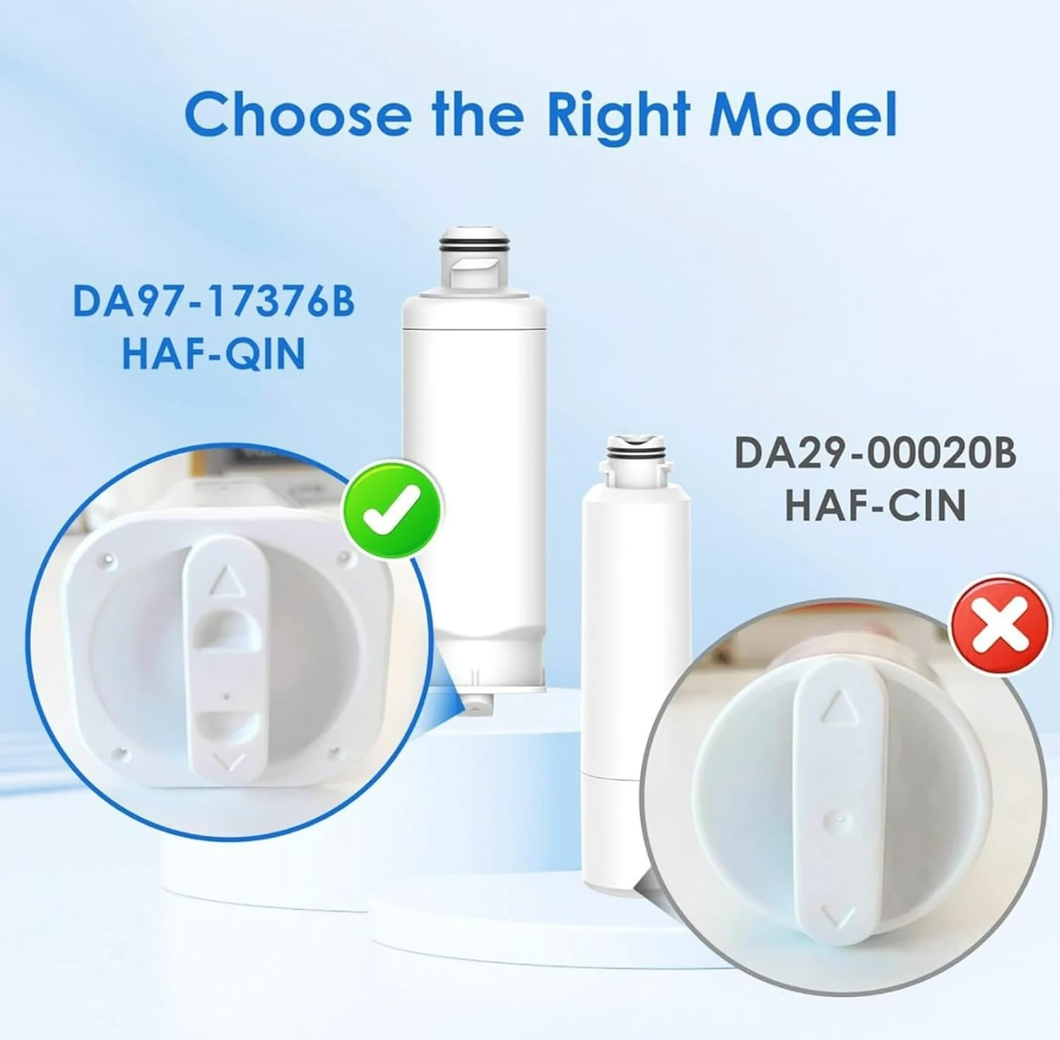 4 PACK Genuine Samsung DA97-17376B HAF-QIN/EXP REFRIGERATOR Water Filter US