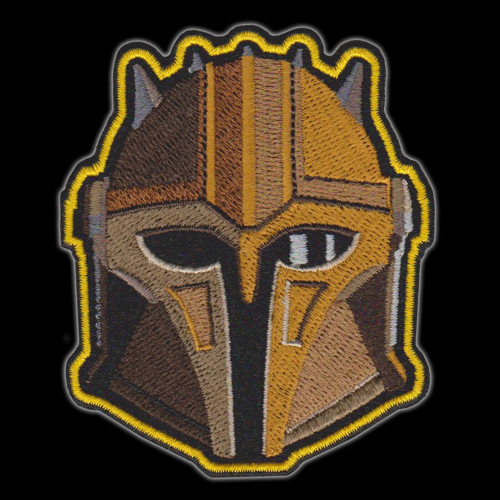 Star Wars "Buckets" Series MANDALORE helmet embroidered patches Boba Fett Mando