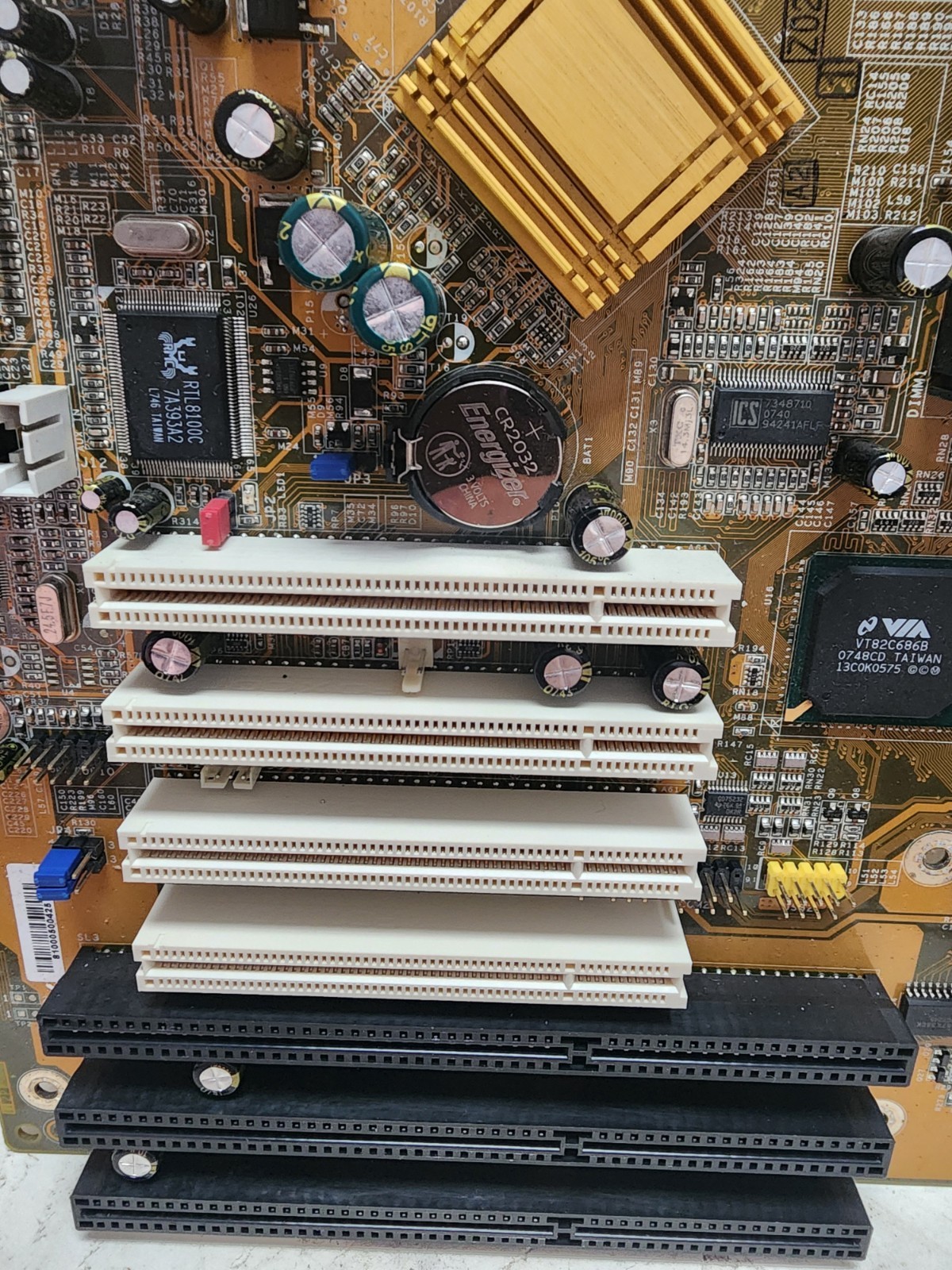 Socket 370 Motherboard Combo – Celeron 1.4GHz, 256MB RAM, I/O Shield – Tested