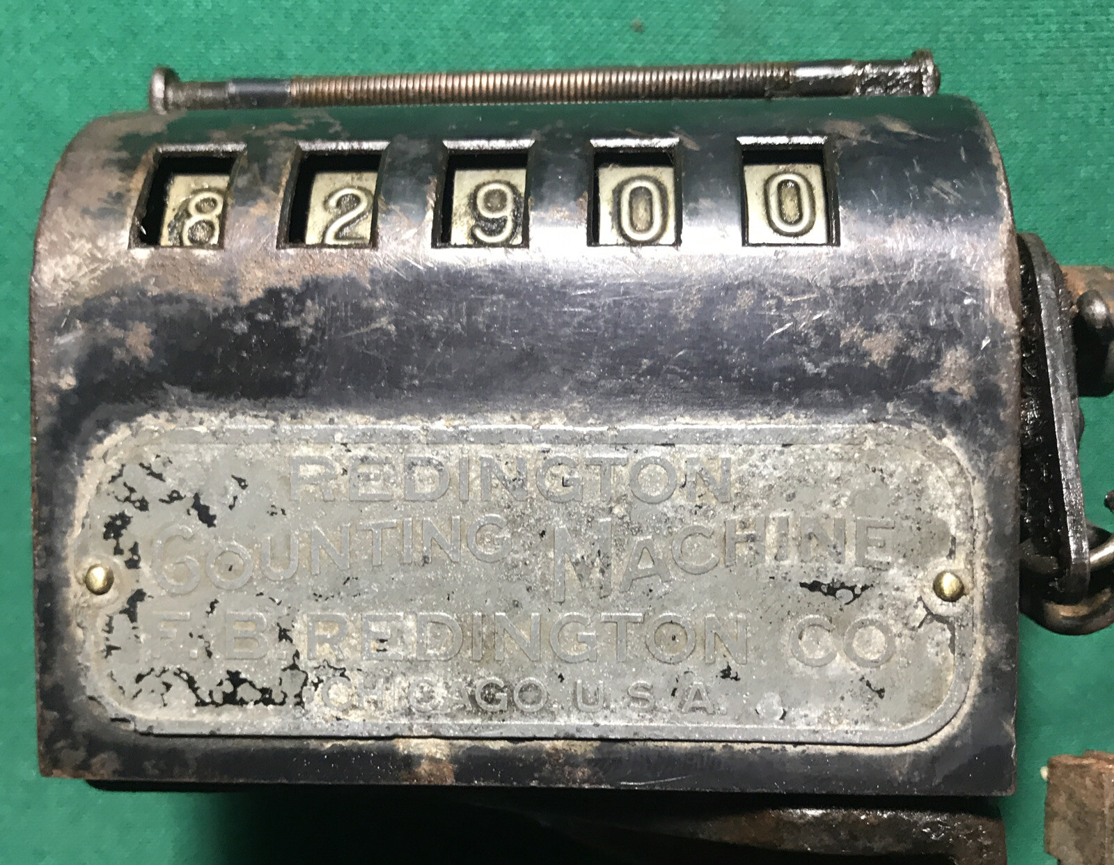 VINTAGE REDINGTON COUNTING MACHINE HAY BALE COUNTER COMPLETE&WORKING STEAM PUNK