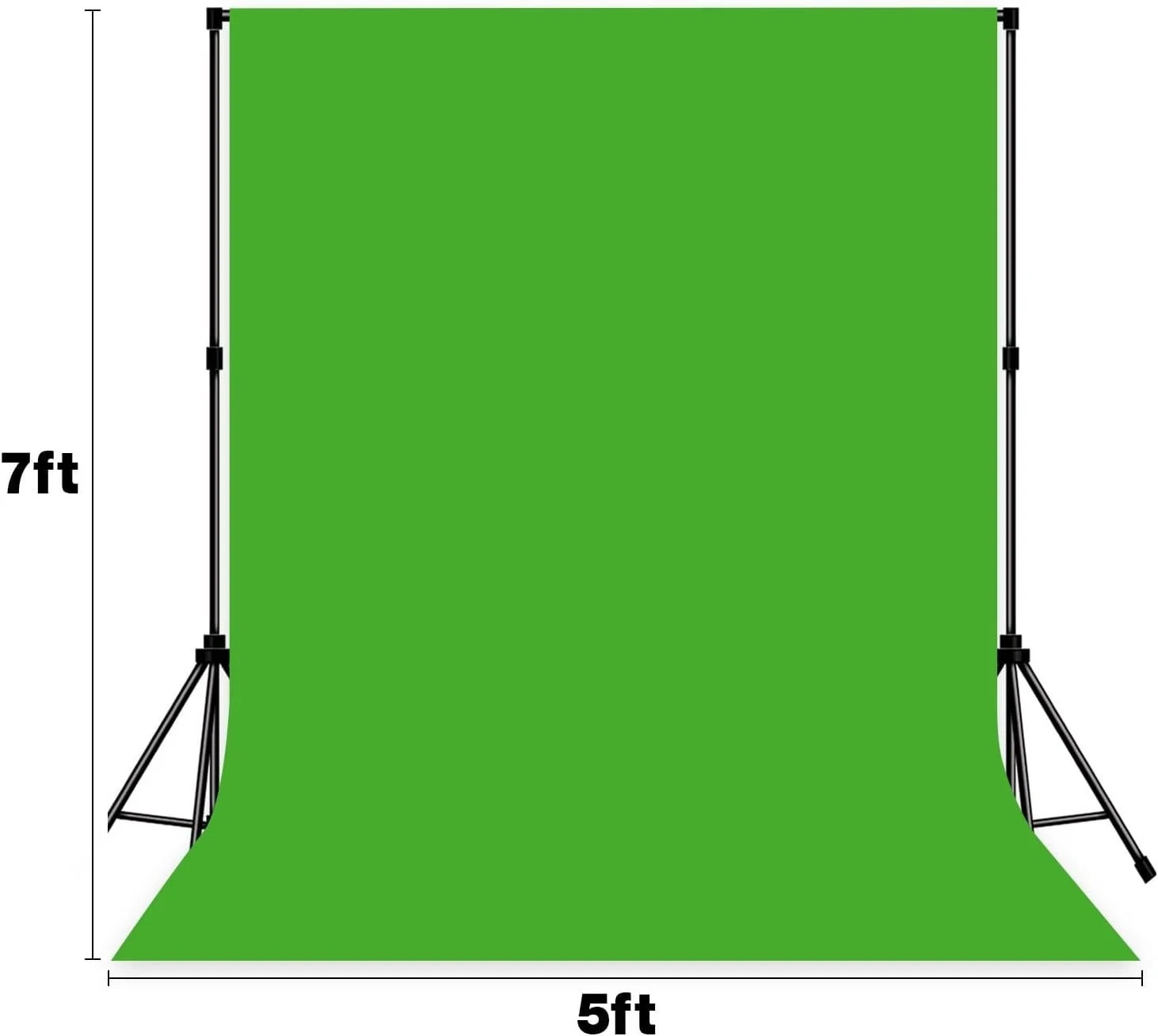 Green Screen Backdrop, 5 X 7Ft Greenscreen Background for Photoshoot, Small Gr