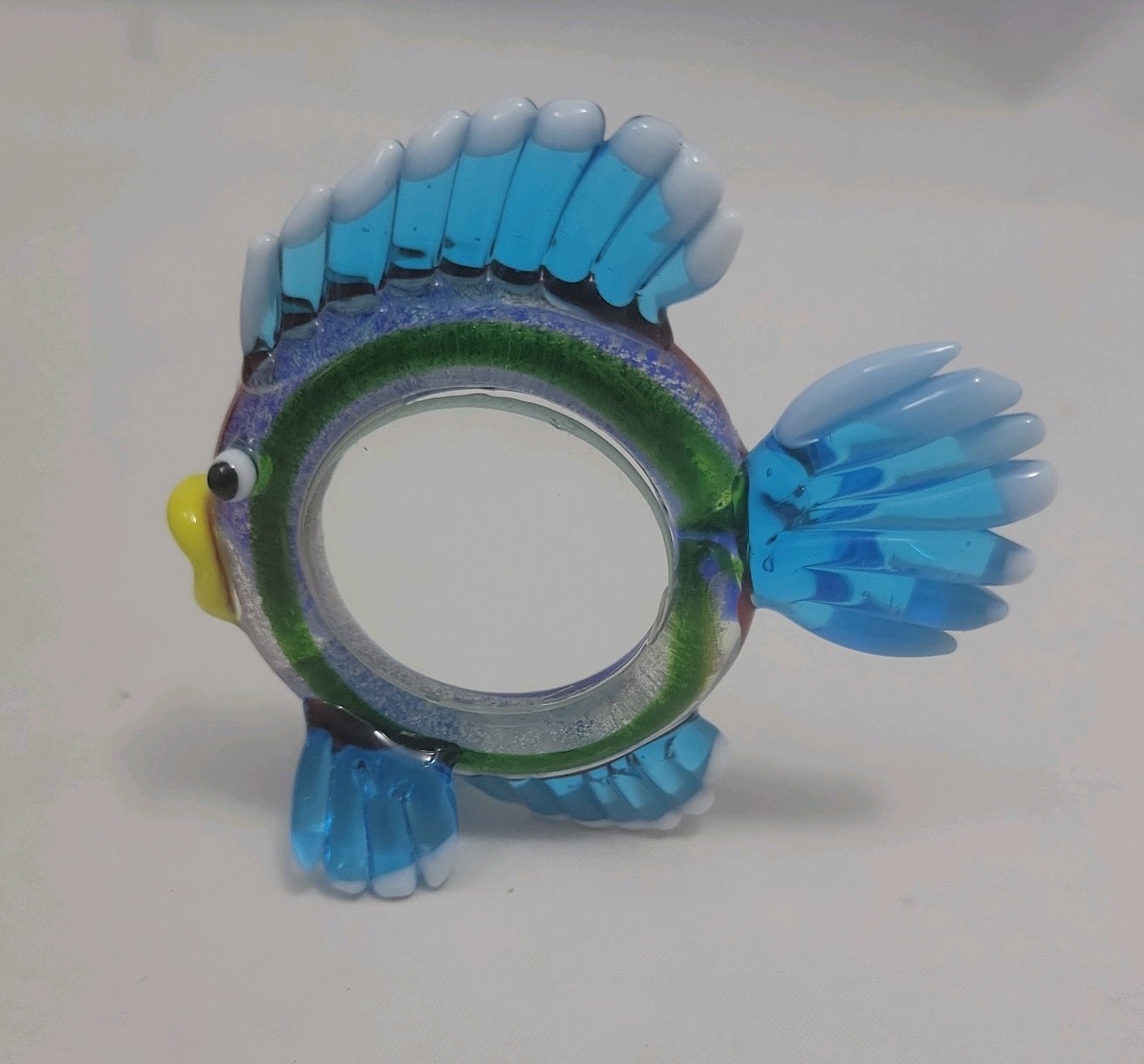 Glass Fish Magnifying Glass 3"x3" In Box The Artfully Magnified Collection NWOT