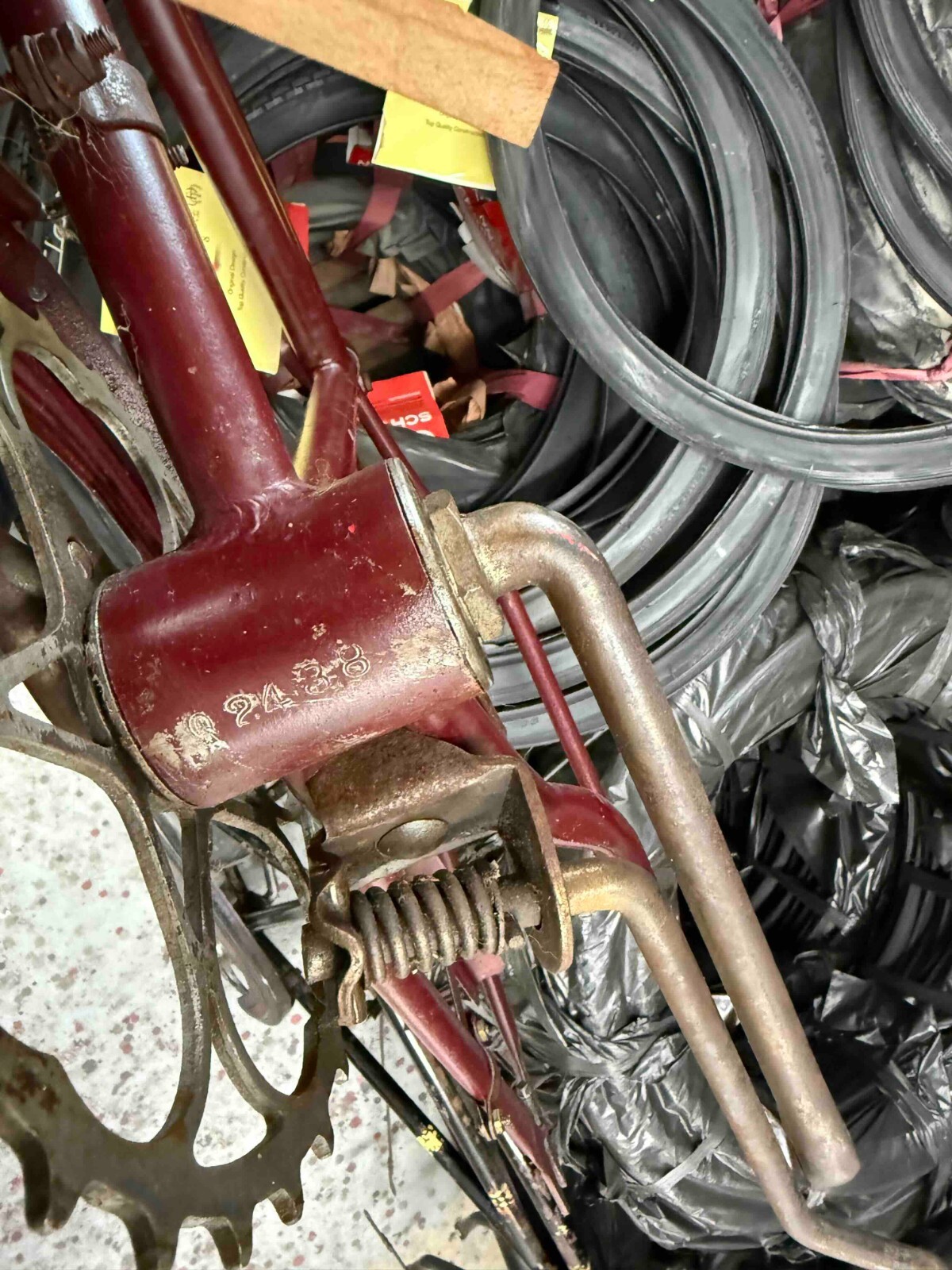 Schwinn Prewar Standard 26" Mens Straightbar Bicycle Frame Set 1941 to 1945