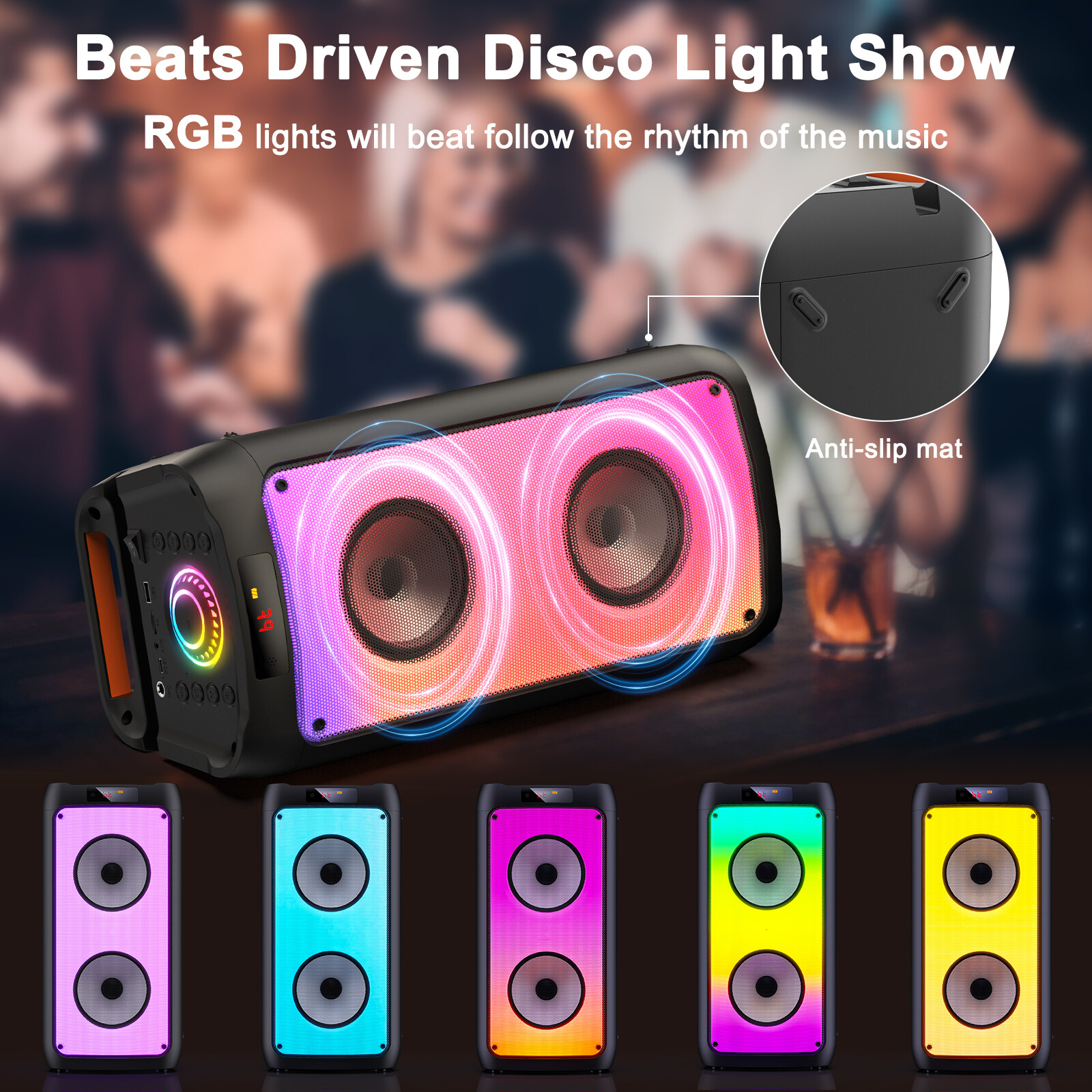 JYX Party Karaoke Machine,Powerful Bluetooth Speaker,For Wedding/Party/Birthday