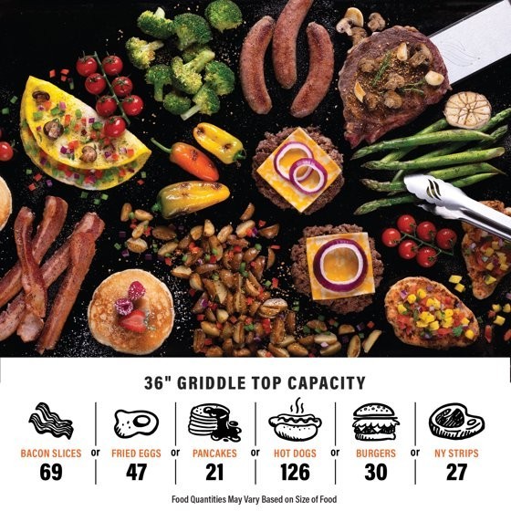 Blackstone 4-Burner 36" Griddle Cooking Station with Hard Cover