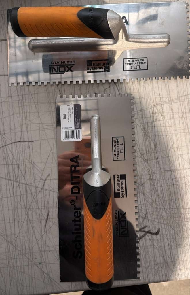 Schluter Ditra Stainless Steel Trowel TRL-DIT 11/64" x 11/64" (4.5mm x 4.5mm)