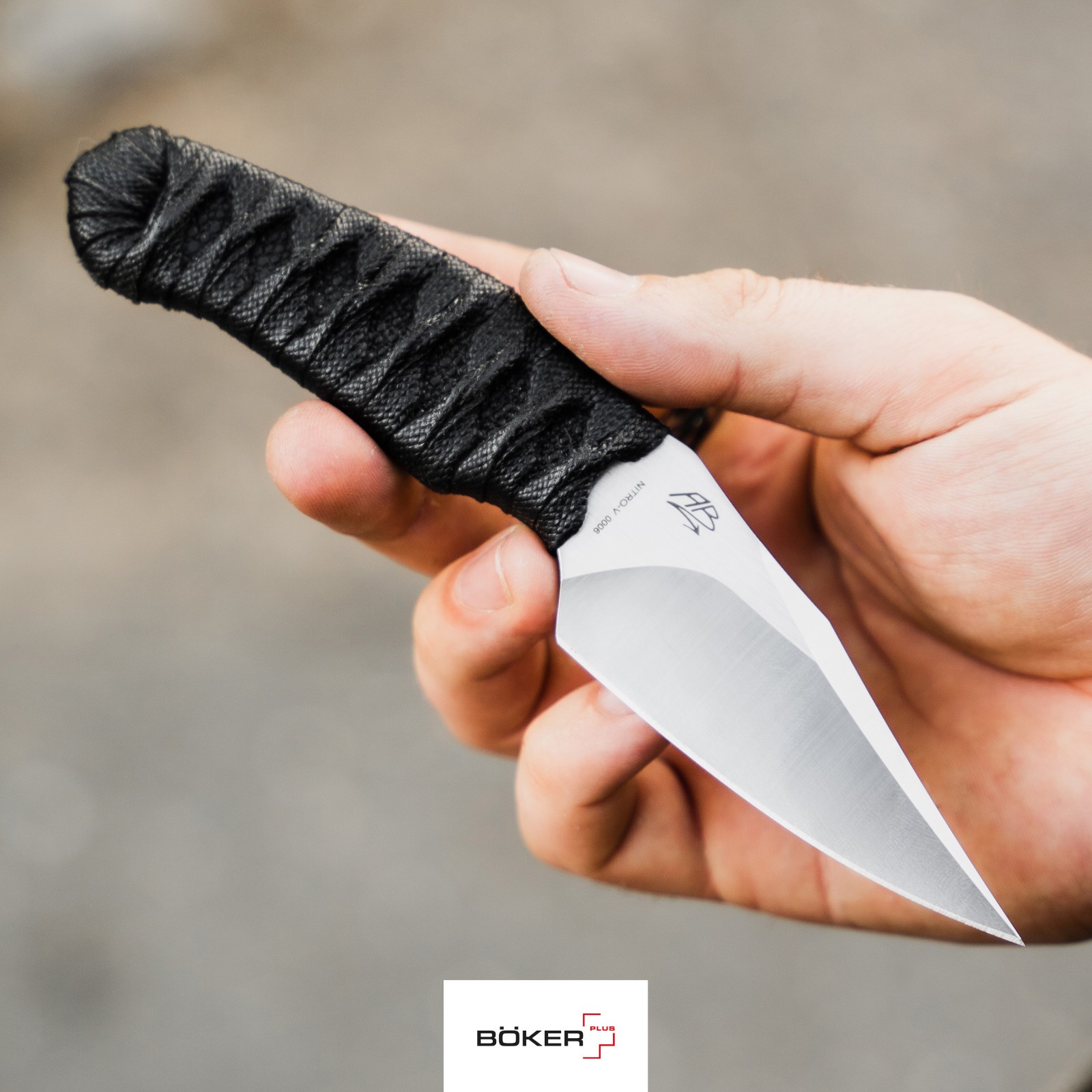 BOKER PLUS 302 Fixed Knife Japanese Style Nitro-V Blade Ray Skin Kydex 02BP0006