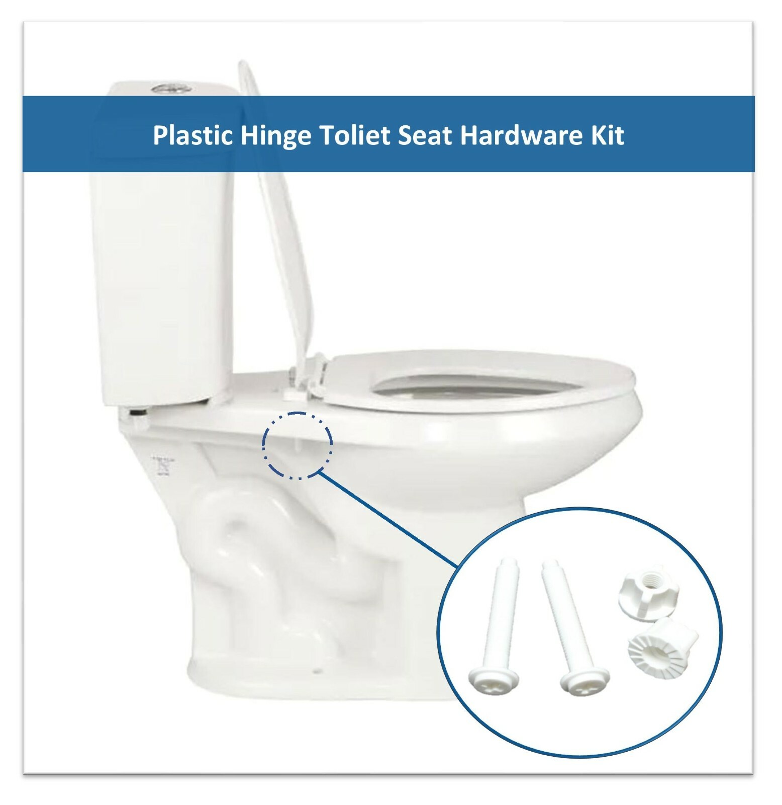 Plastic Toilet Seat Hinge Bolt Screw For Top Mount Toilet Seat Hinges