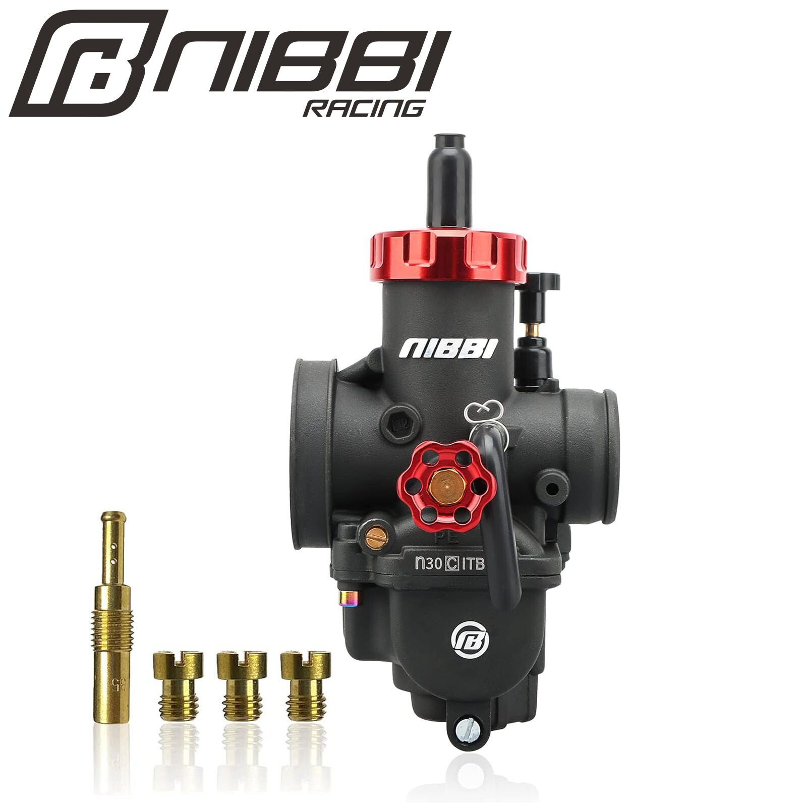 NIBBI Racing Pre-Jetted PE30 Carburetor For Kawasaki Bayou 250 KLF250A 2003-2011