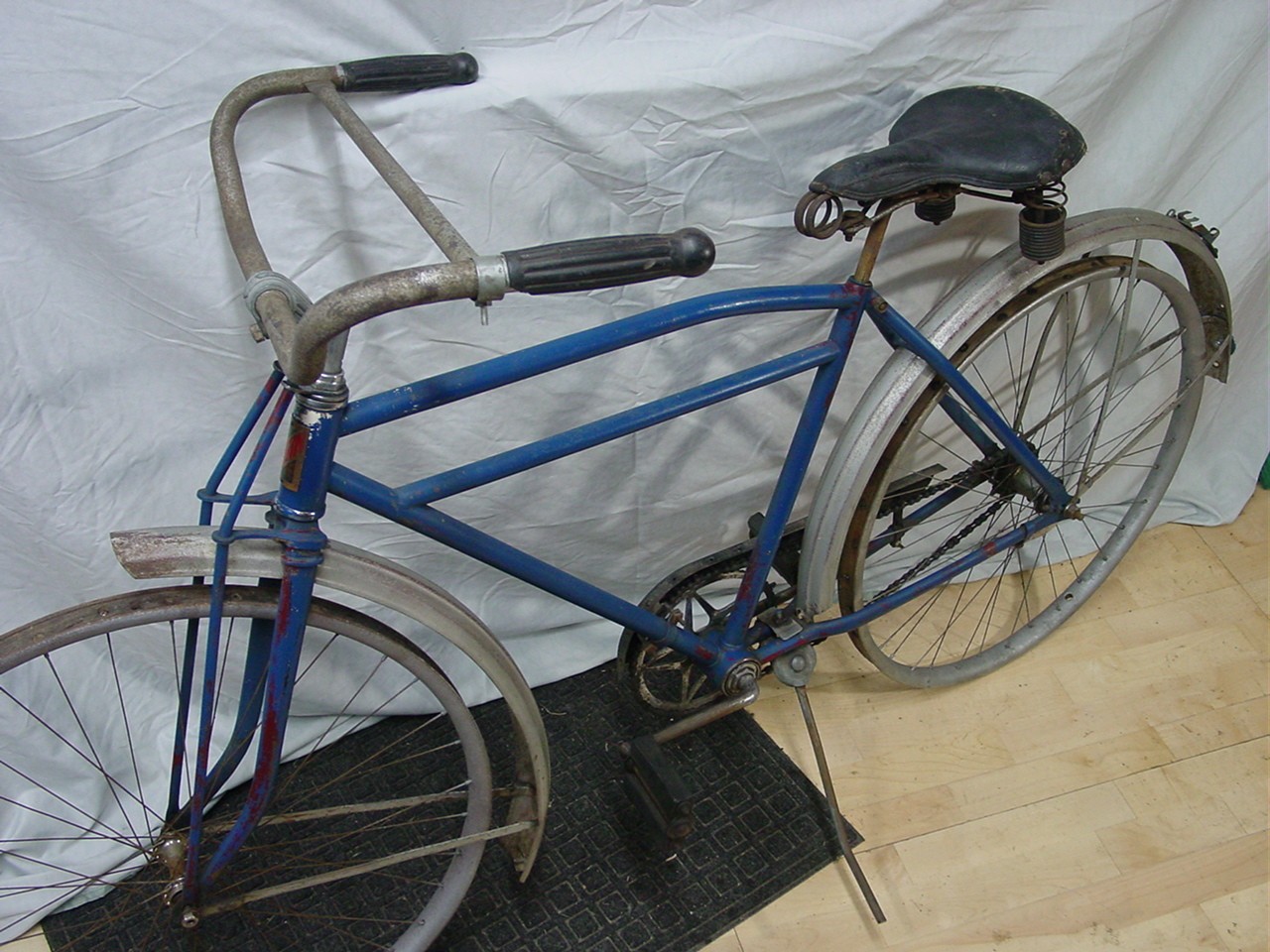 Antique 20's original ELGIN BICYCLE 28" metal clad rims vintage bike project NR