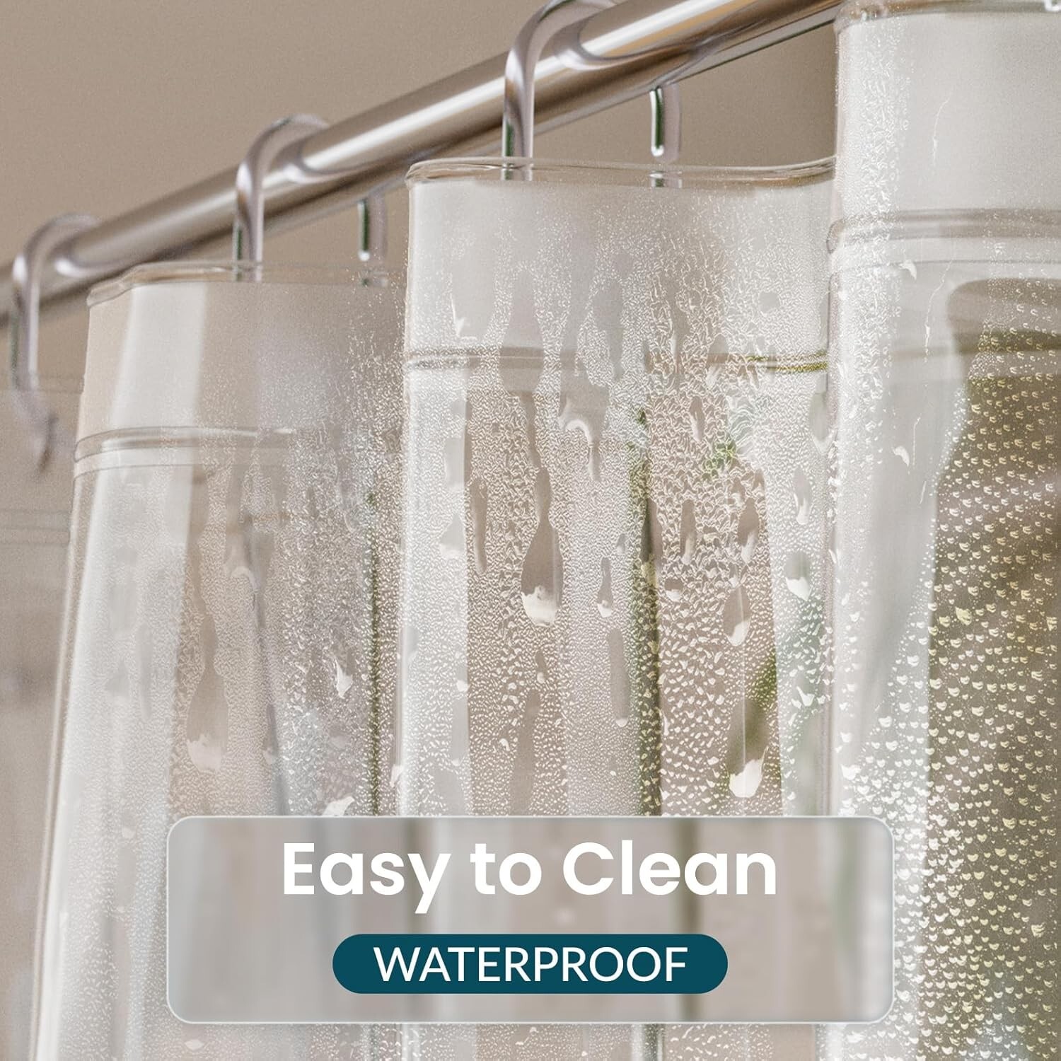 Long Shower Curtain Liner 72 x 84 or 72 X 72 Clear Plastic Shower Liner PEVA