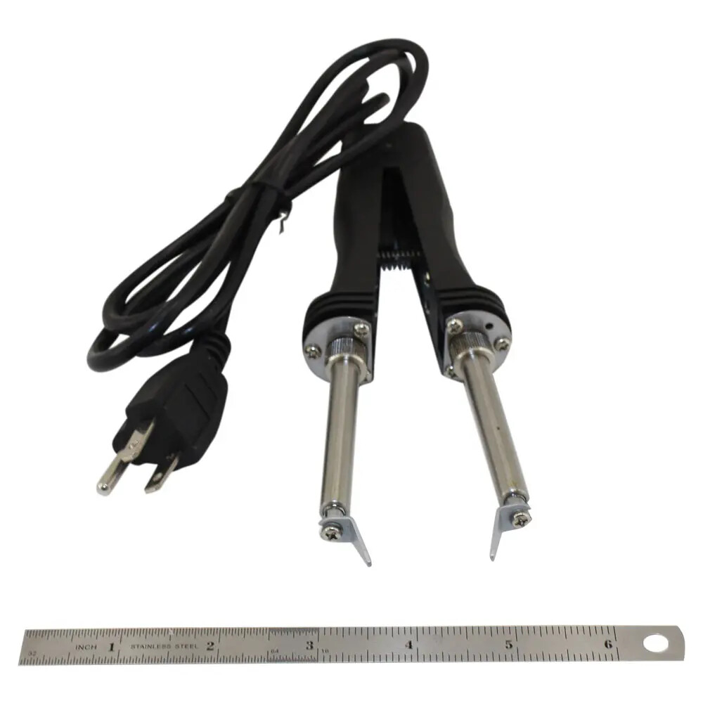 Tweezer SMD Soldering Desoldering Iron 120V 48W, 2mm Tips, 3 Prong Grounded Wire
