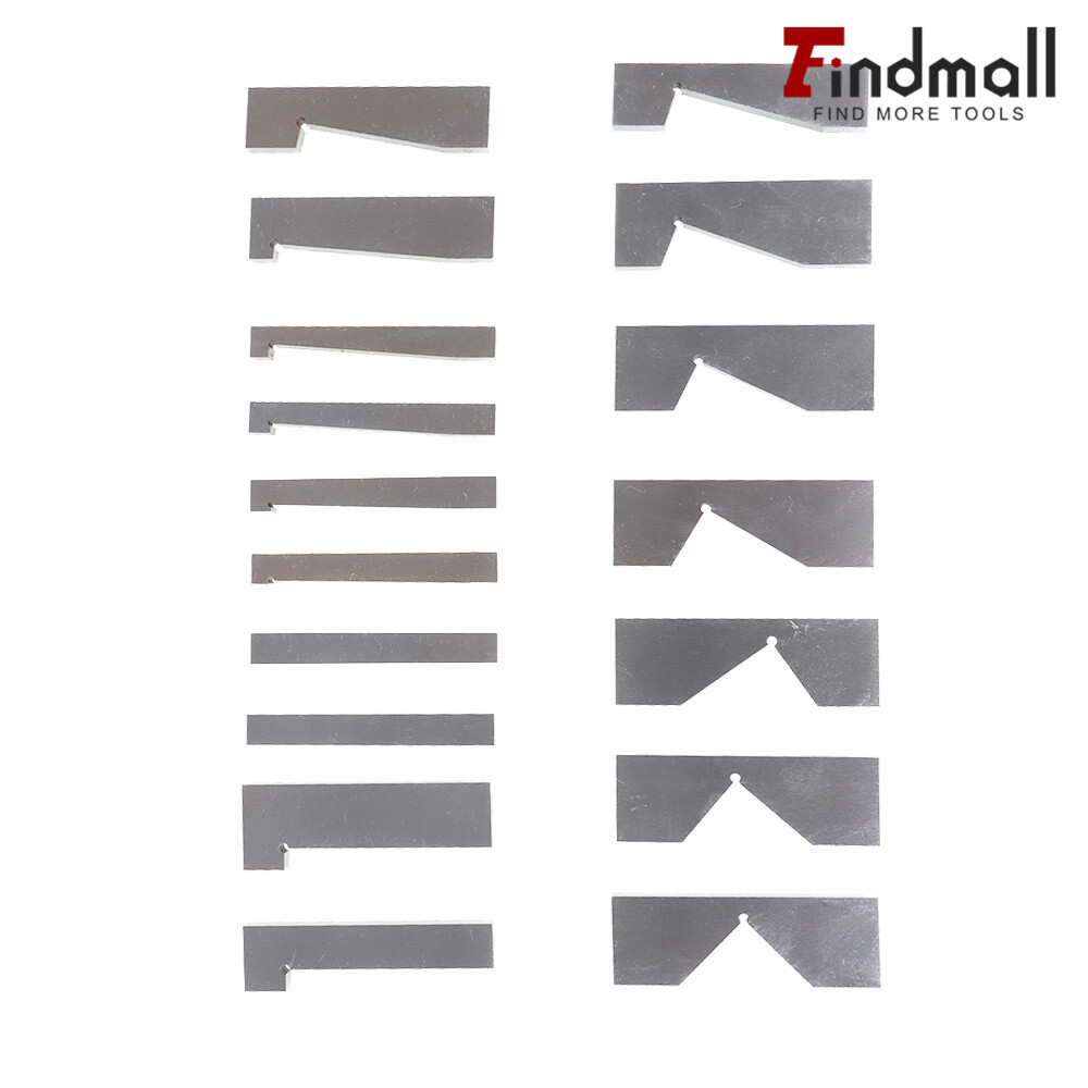 17 Pcs Hardened Steel Precision Angle Block 1/4 to 45 Degree Set Accuracy .0003"