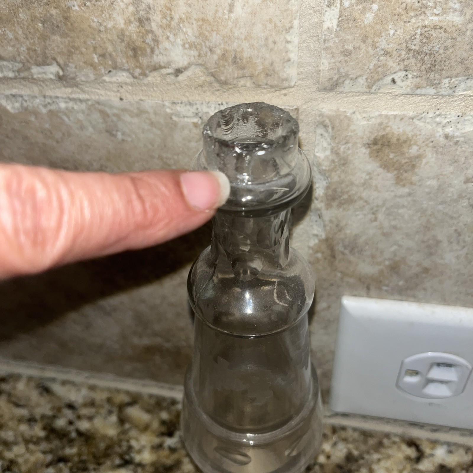 Antique Pairpoint Mfg. Co Glass Cruet Condiment - 7 pieces