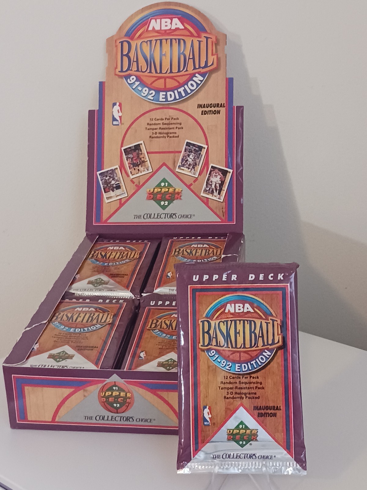 1991-92 Upper Deck Basketball Pack Inaugural Edition Factory Sealed Jordan Holos