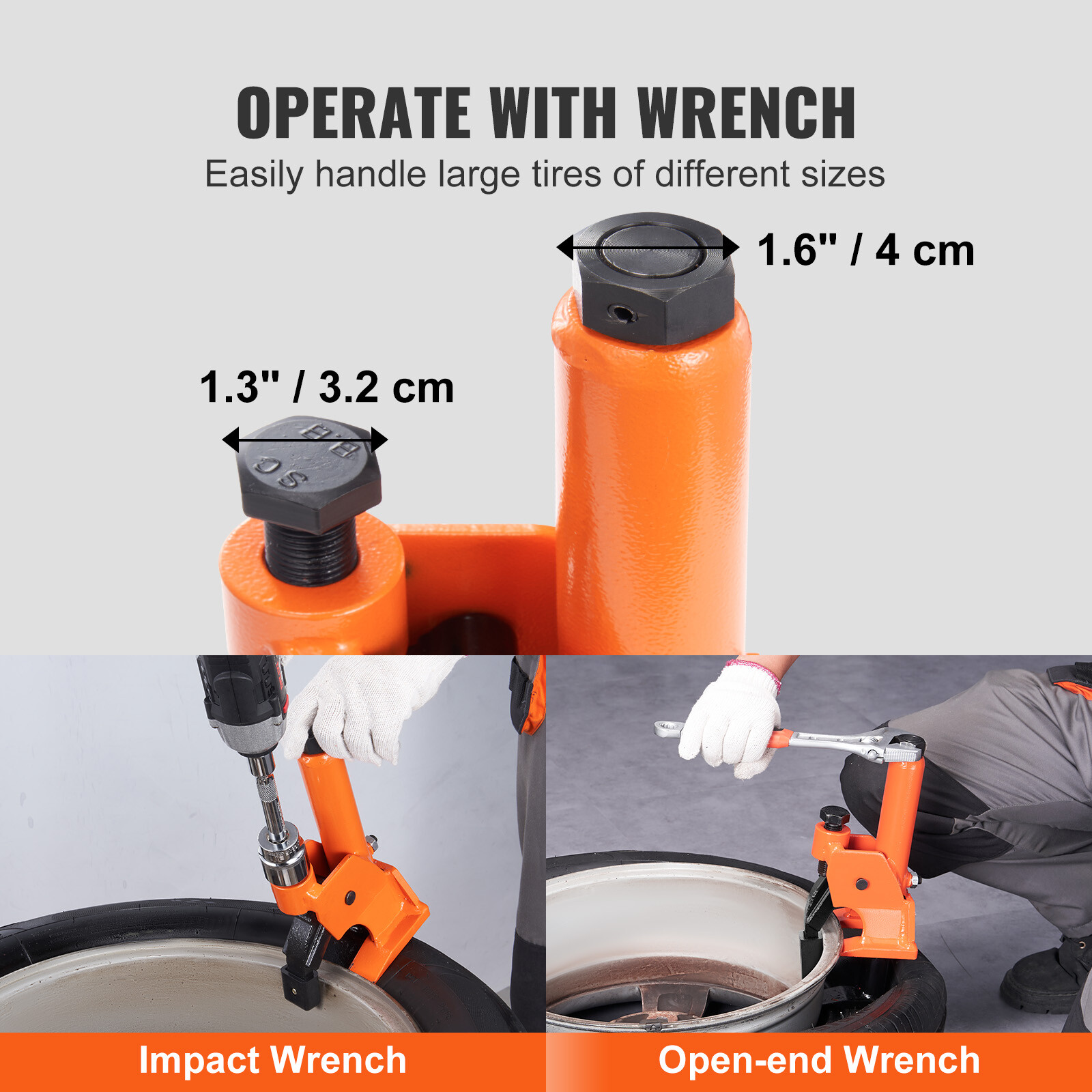 VEVOR Manual Tire Bead Breaker Tool Tire Repair for 38"-42" Car Bus Truck ATV