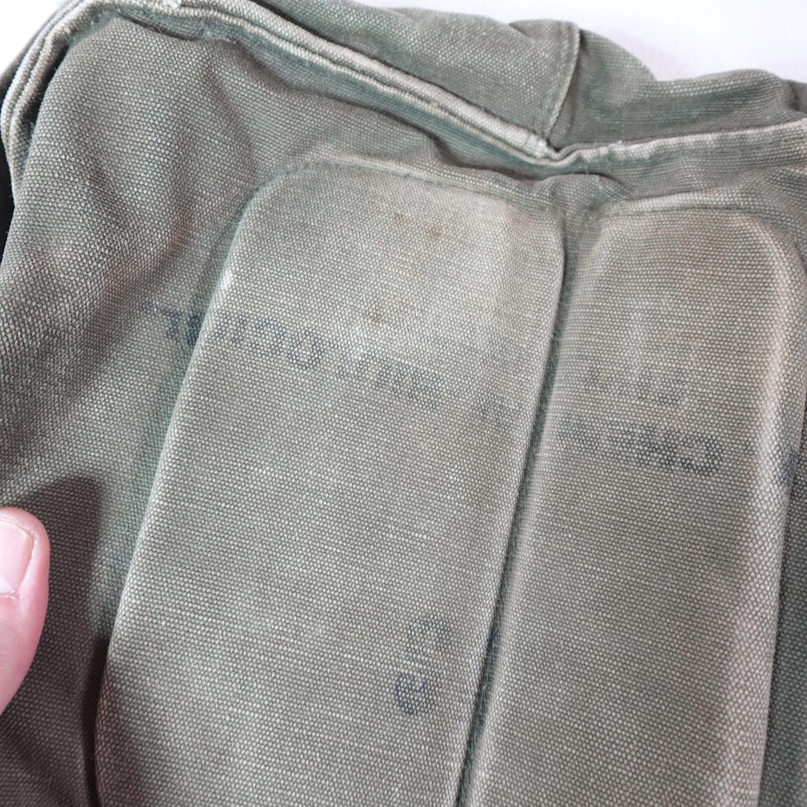 Vintage Military M-17 Field Bag Pouch Canvas OD Green Small Carry Case Gear