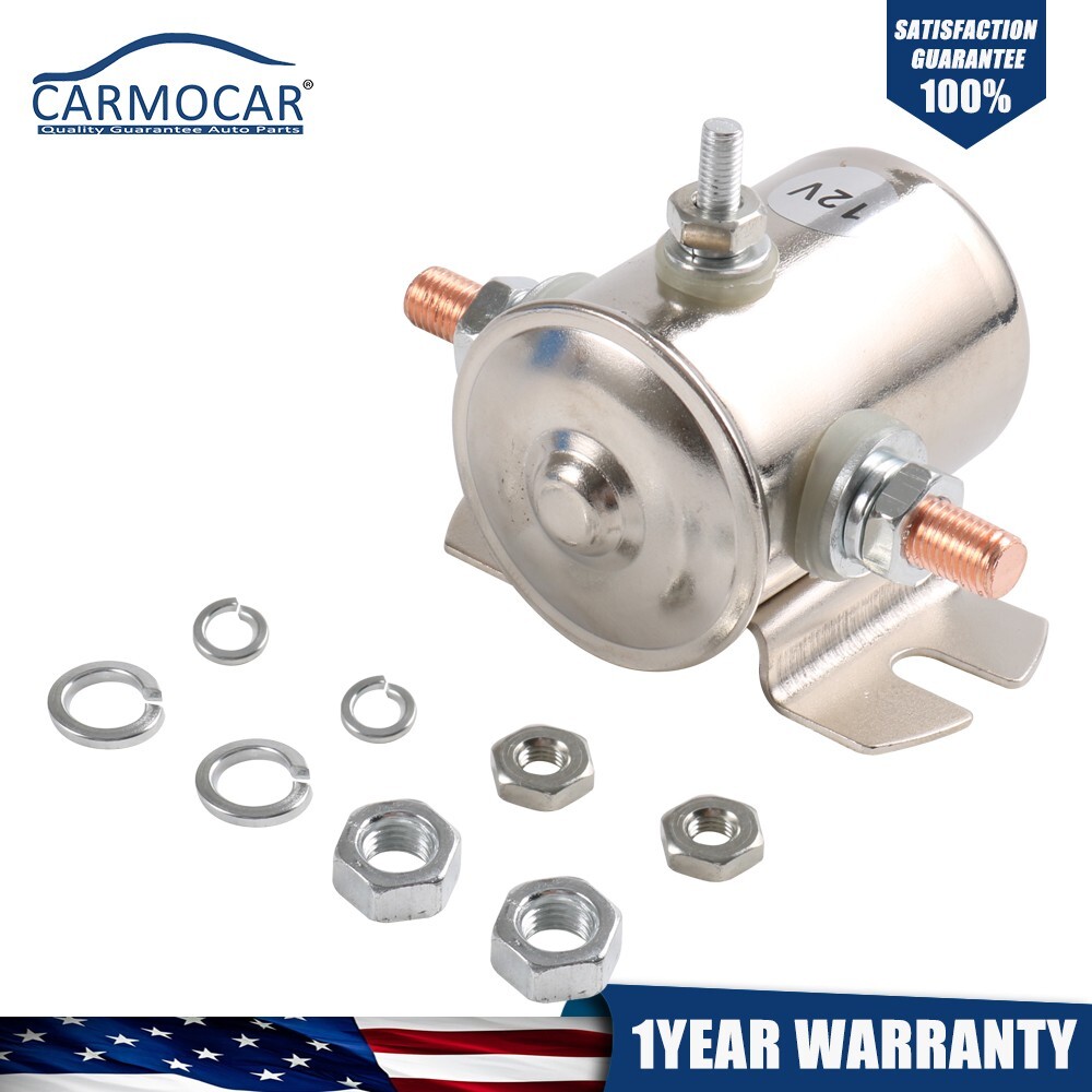 Max 200A 12 V Continuous Solenoid Relay 3 Terminal Heavy Duty Winch Marine