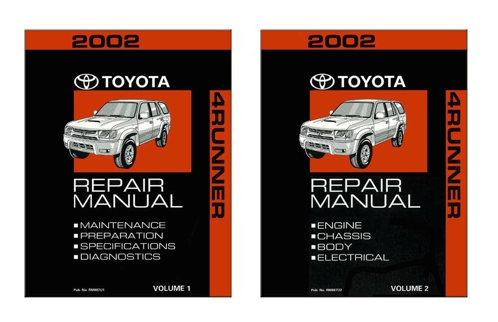 2002 Toyota 4-Runner Shop Service Repair Manual Book