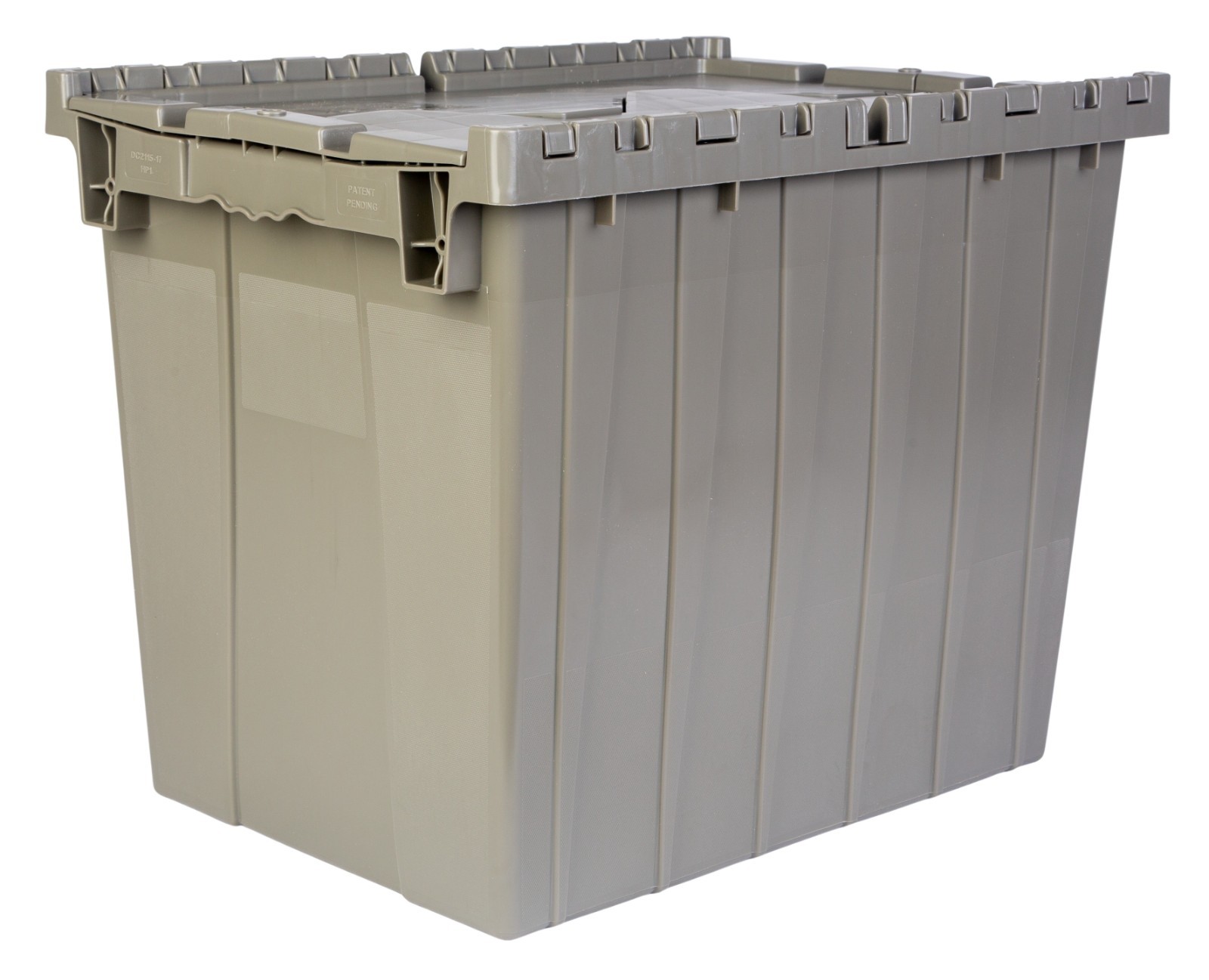 21.9 x 15.2 x 17.2” (17.2 Gallon, 3 Pack) Storage Tote with Hinged Attached Lid