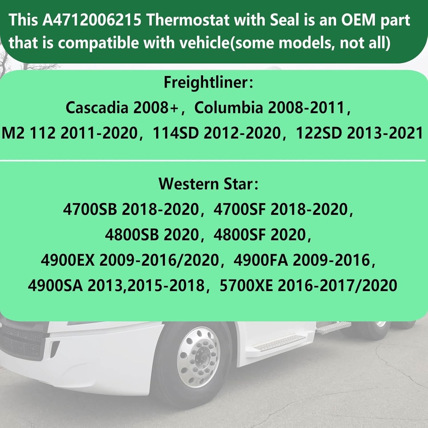 Thermostat with Seal A4722000215 A4712006215 A4712007515 A4712003615