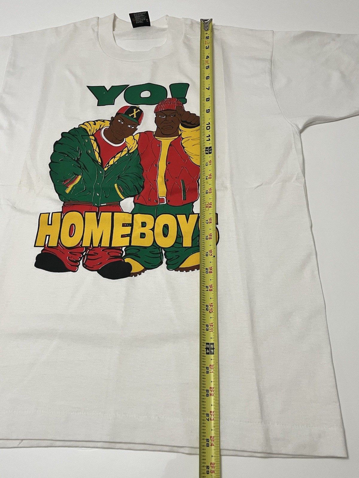 VTG Yo Homeboys Street Wear Bootleg Single Rap Shirt Malcom X 90s L Deadstock