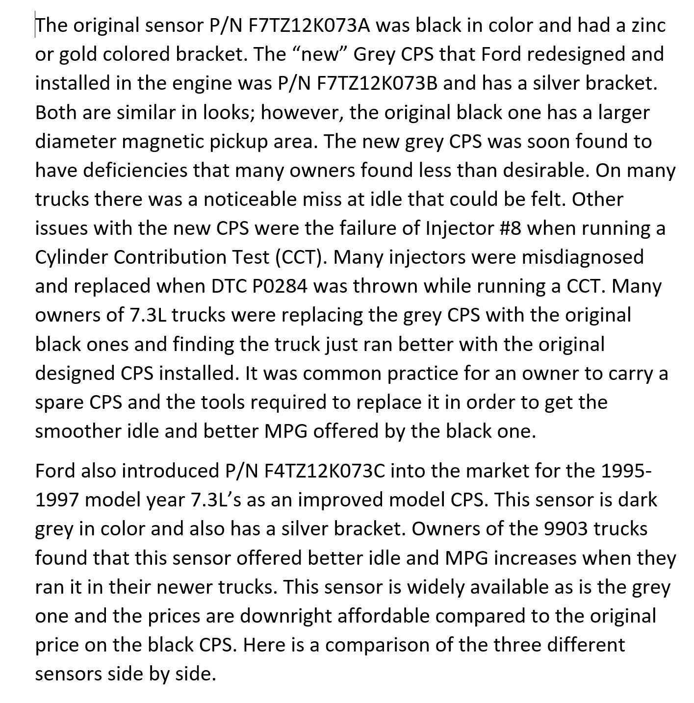 Motorcraft DU-87 Camshaft Position Sensor 1994–2003 F250 F350 7.3L Powerstroke