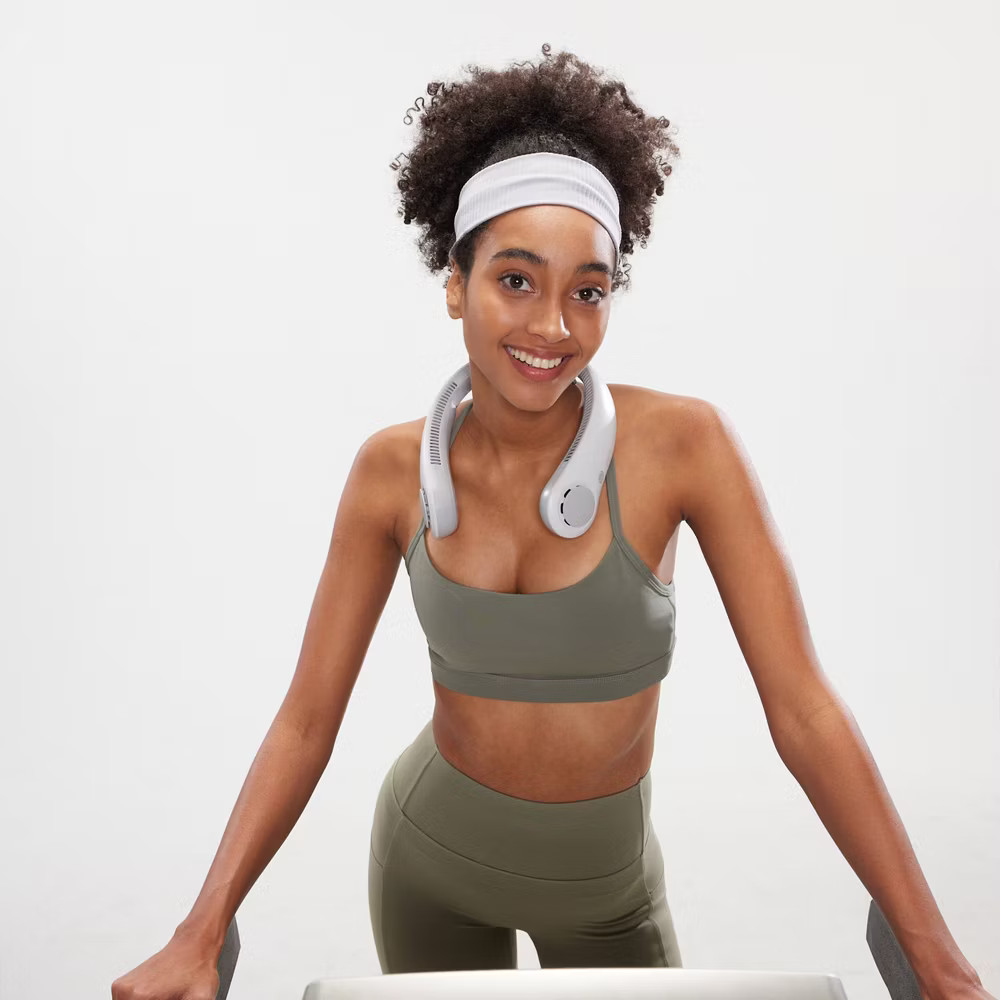 JISULIFE Portable Neck Fan Gray