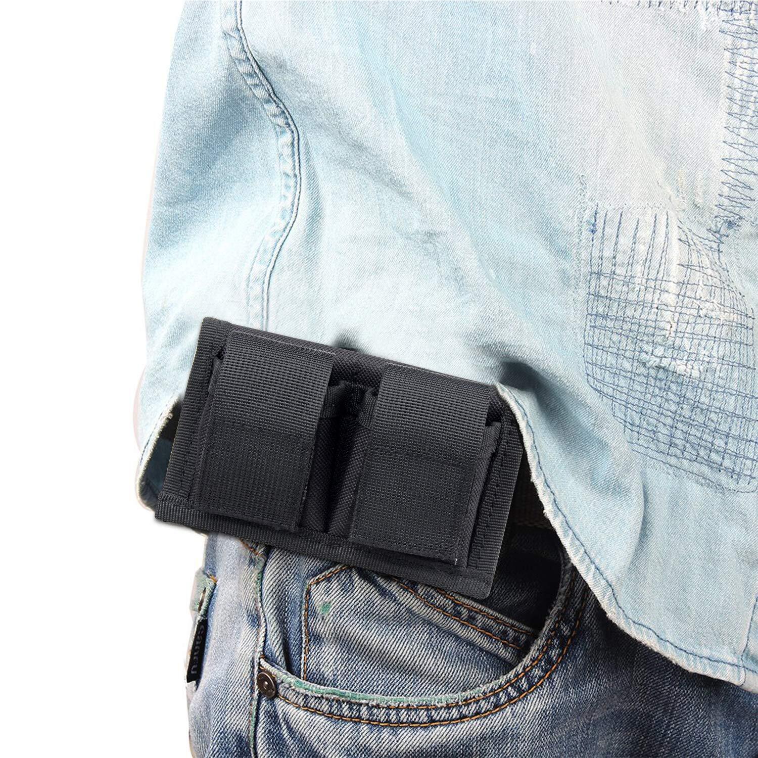 US Revolver Triple/Double Speed Loader Pouch Waist Storage Bag .32 .38 .357 .41