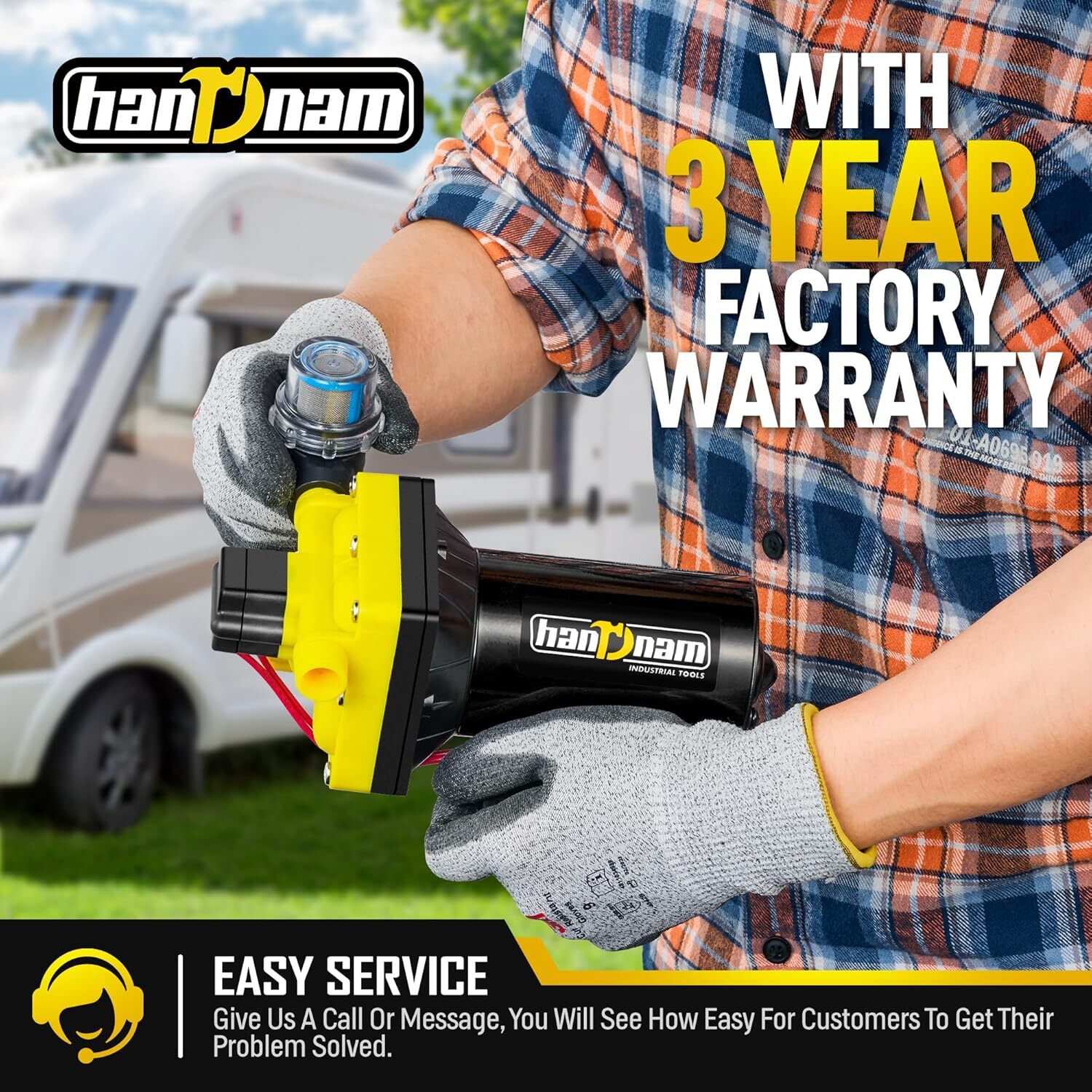 Water Pump 6Gpm 70Psi 12V DC on Demand Water Transfer Pump Self-Priming