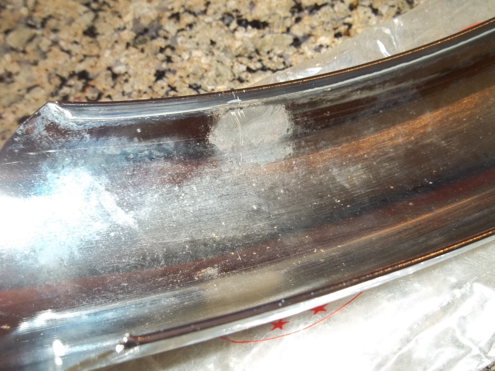 NOS 65/68 SCHWINN DELUXE STINGRAY FRONT CALIPER STYLE RAZOR-EDGE FENDER CHROME