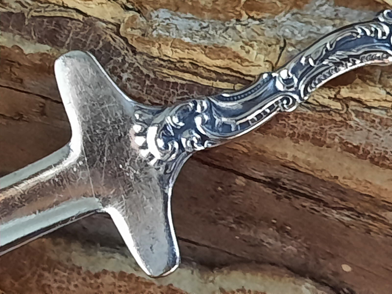 Sterling Silver Durgin Watteau Sword Letter Opener, No monogram