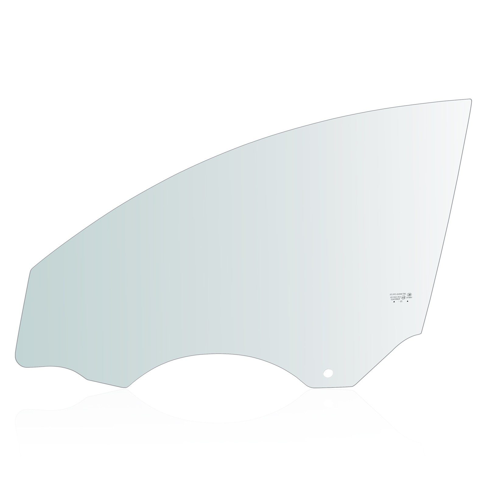 Right/Passenger Side Front Door Window Glass For 2020-2025 Tesla Model Y 4 Door