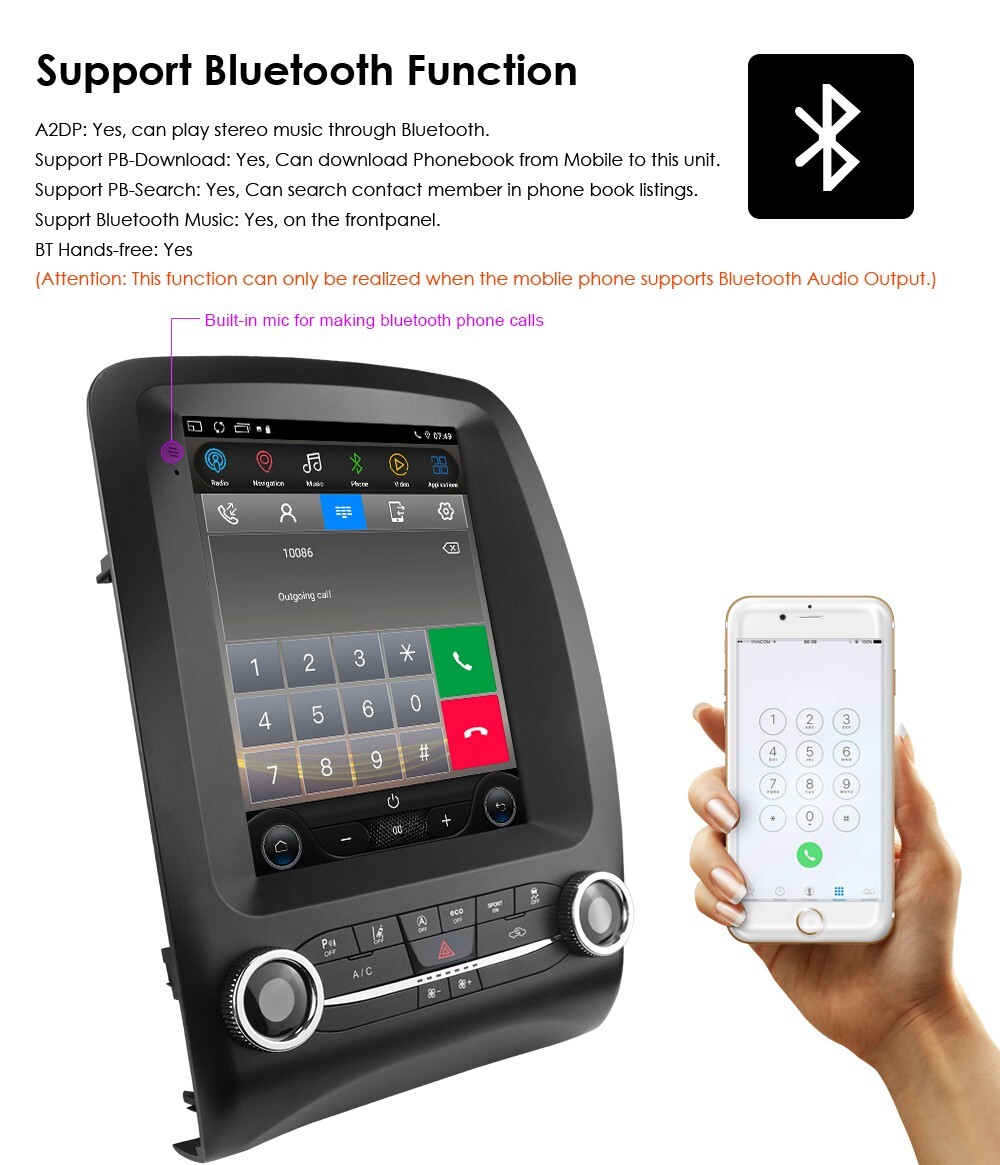 Apple Carplay Android 9.7" Car Stereo GPS Radio WiFi For DODGE Durango 2014-2020