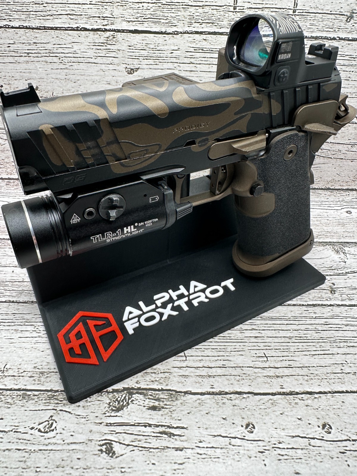 Alpha Foxtrot Romulus DS1911 Pistol Display Stand – Holds 3 Magazines