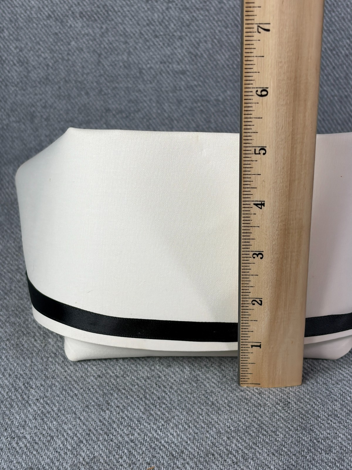 Vtg Kay's Caps Nursing Cap RN Uniform Hat Black Stripe 1960's