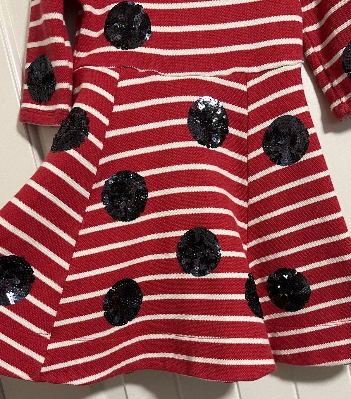 Mini Boden X Roald Dahl Mrs Ladybug & James the Giant Peach Dress sz 4 - 5 Yrs